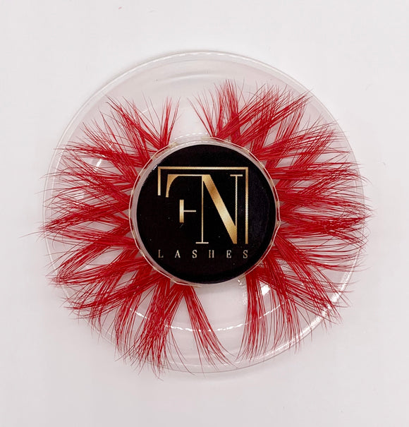 Colored Mink Lashes Red